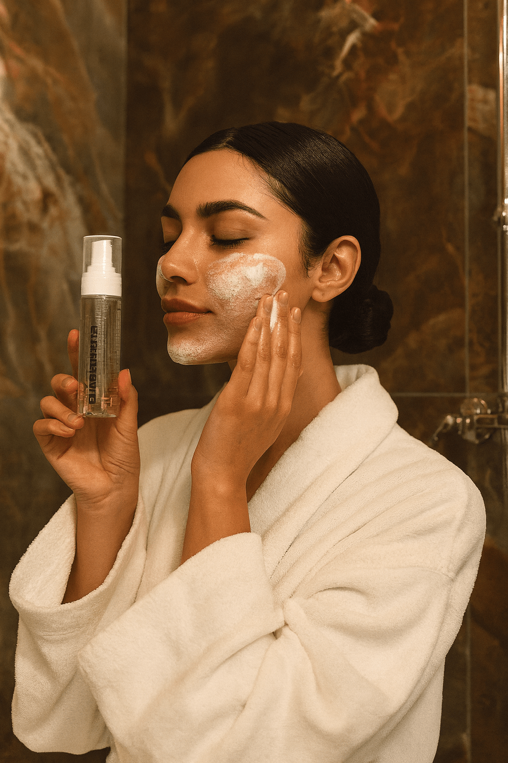 ph formula χρησιμοποιεί μια κοπέλα με σκοπό την αναδόμηση του δέρματός της.