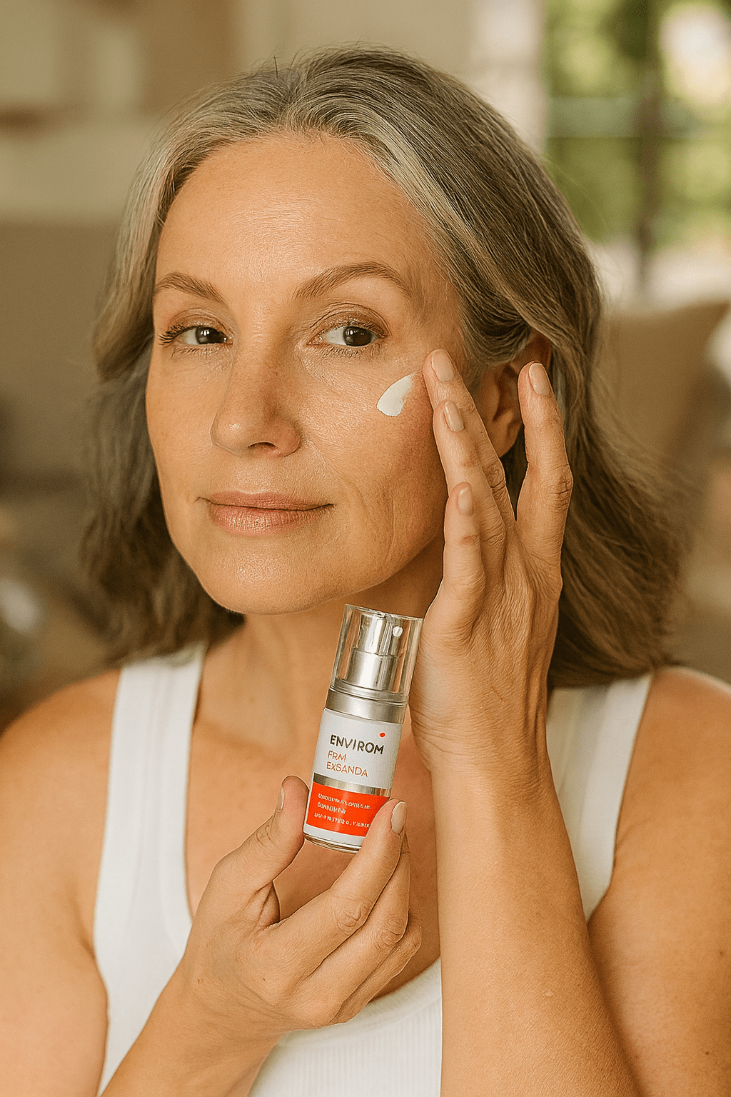 γυναίκα επιλέγει την καλύτερα κρέμα ματιών με ρετινόλη.