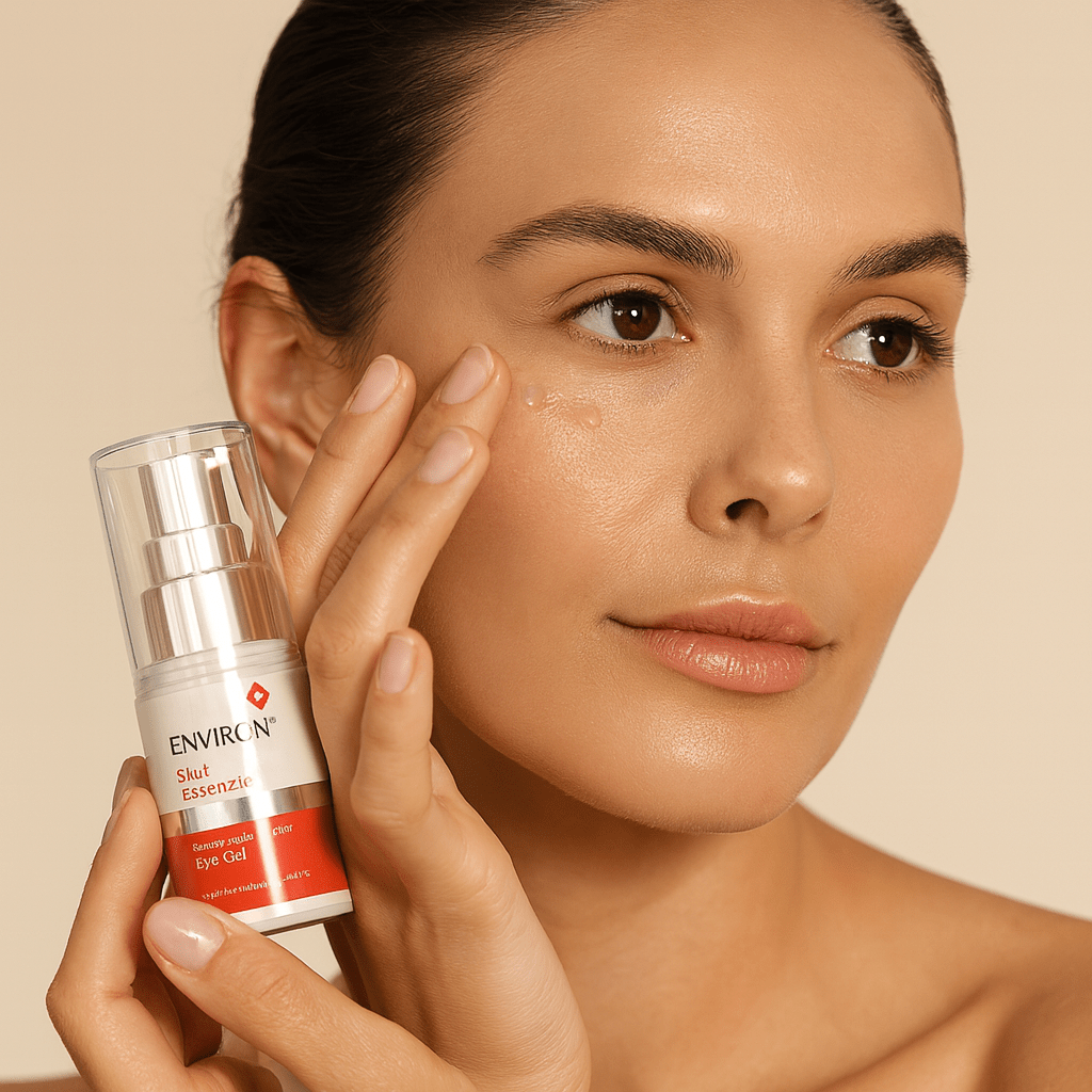 γυναίκα επιλέγει την καλύτερη κρέμα ματιών.