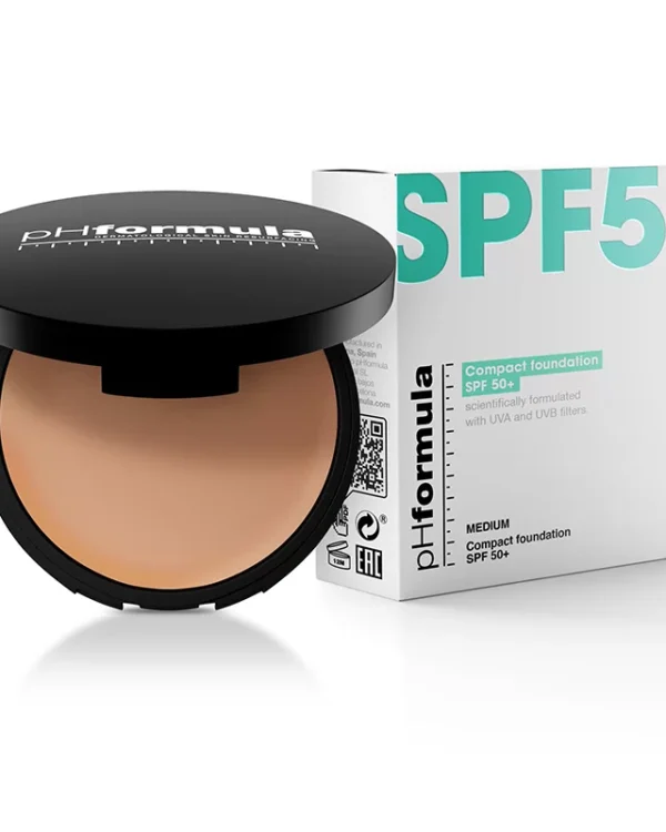 Αντηλιακό σε Πούδρα phformula COMPACT foundation SPF 50+ (medium)
